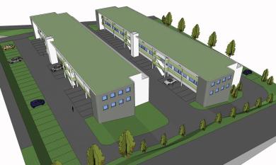 Une image du projet: Les Portes d’Echandens - collectif immobilier d’artisans et d’habitations
